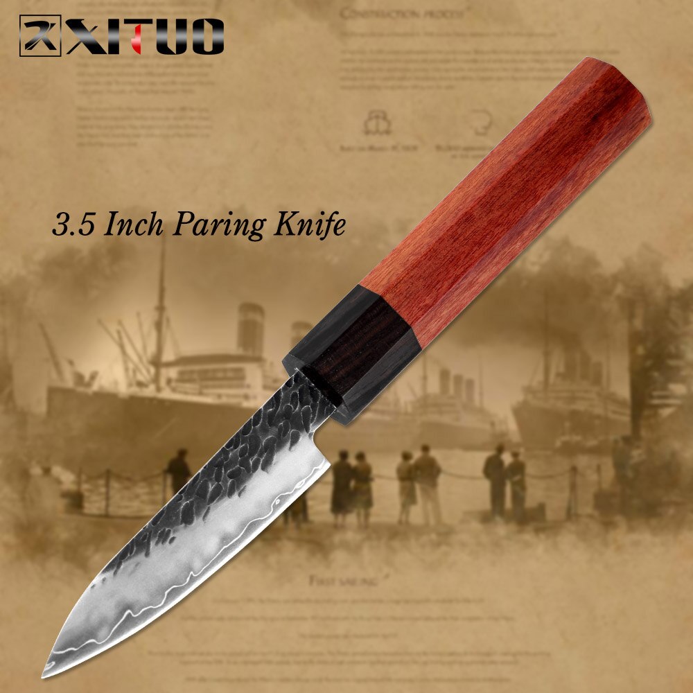 Hand-Forged 3-Layer Steel Chef Knife That Resists Rust
