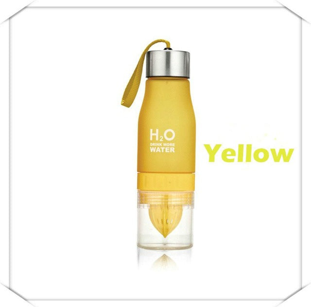 Fruit Infuser Water Bottle 650ml with Citrus Juicer