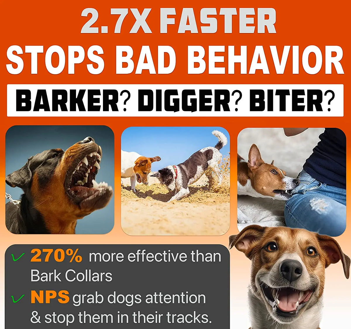 Ultrasonic Dog Training Device for Barking Control
