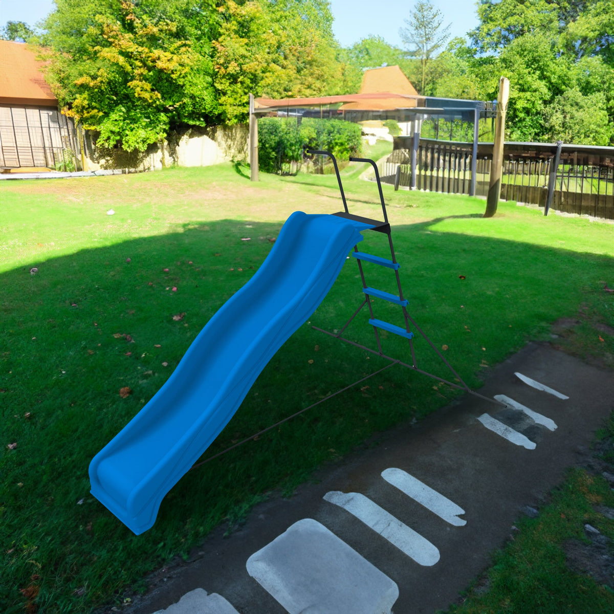 Freestanding Kids Plastic Slide: Indoor & Garden Play