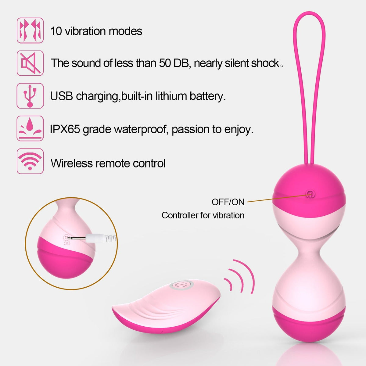 Kegel Exercise Balls for Graduated Pelvic Floor Training