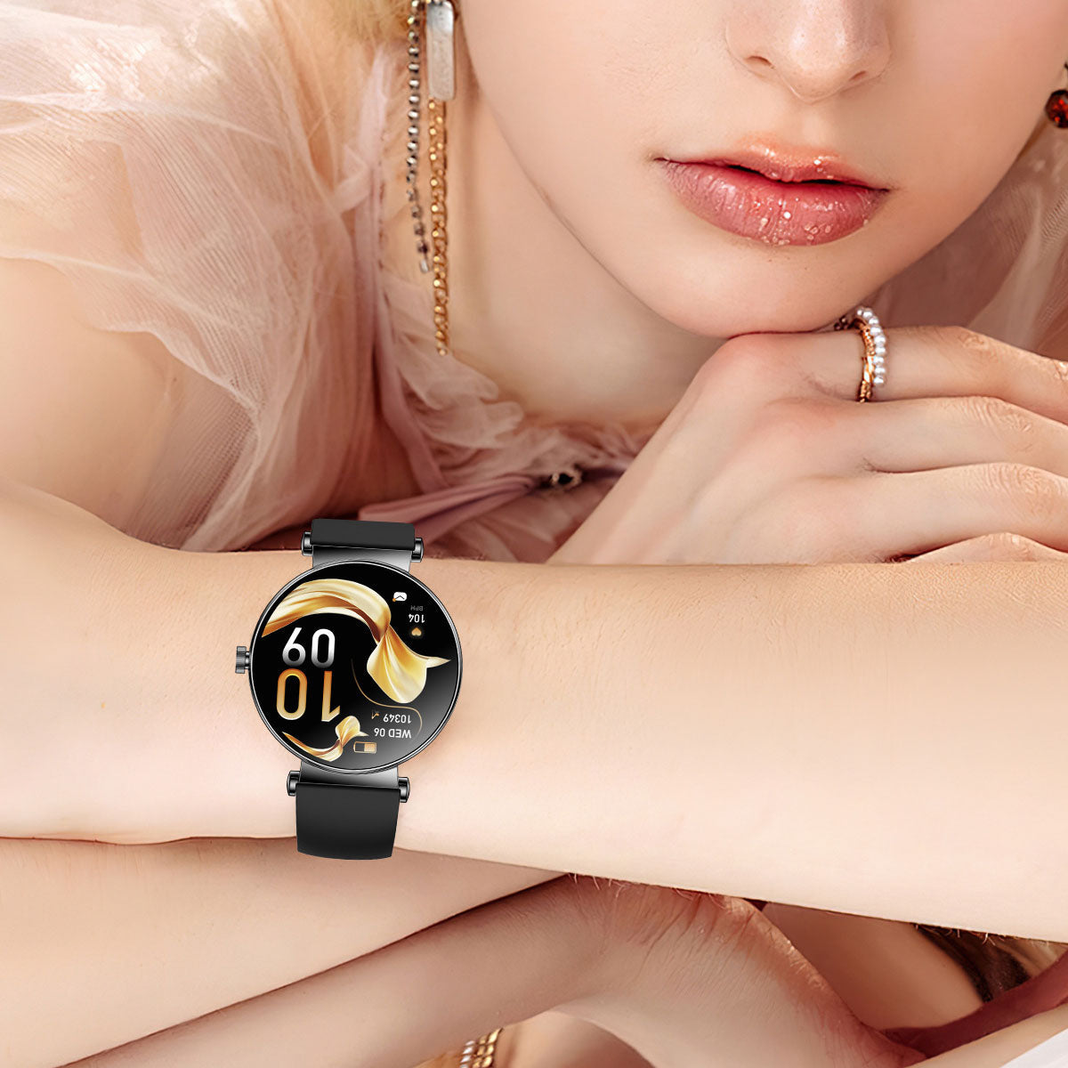 Slim Women's Smartwatch with Always-On AMOLED Display