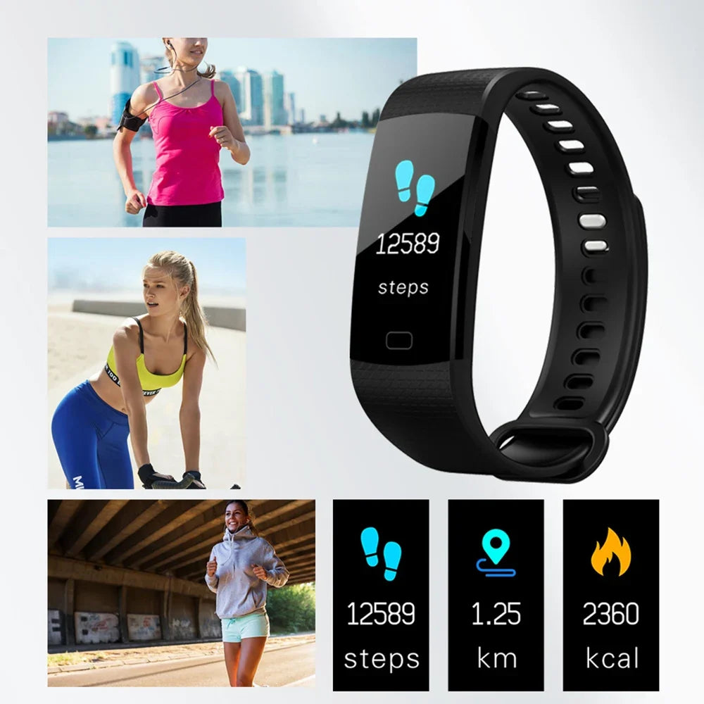 Waterproof Fitness Tracker Band with Heart Rate Monitor