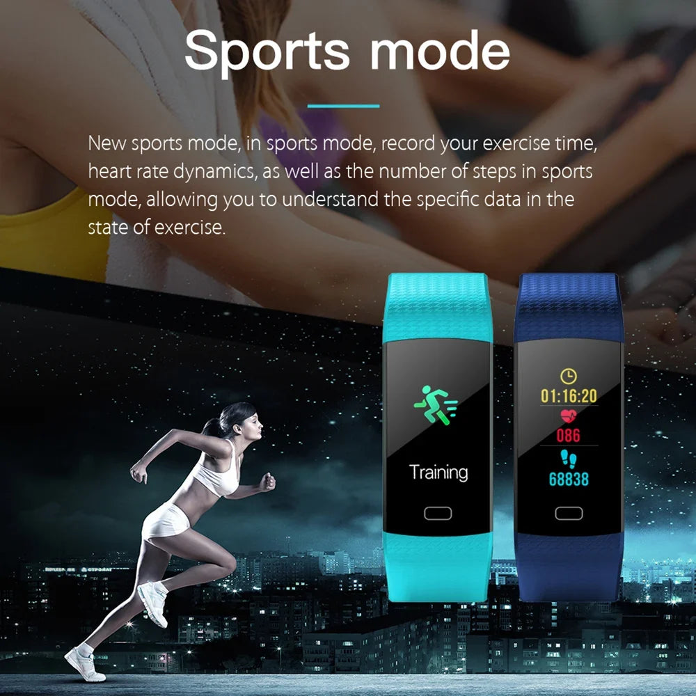 Waterproof Fitness Tracker Band with Heart Rate Monitor