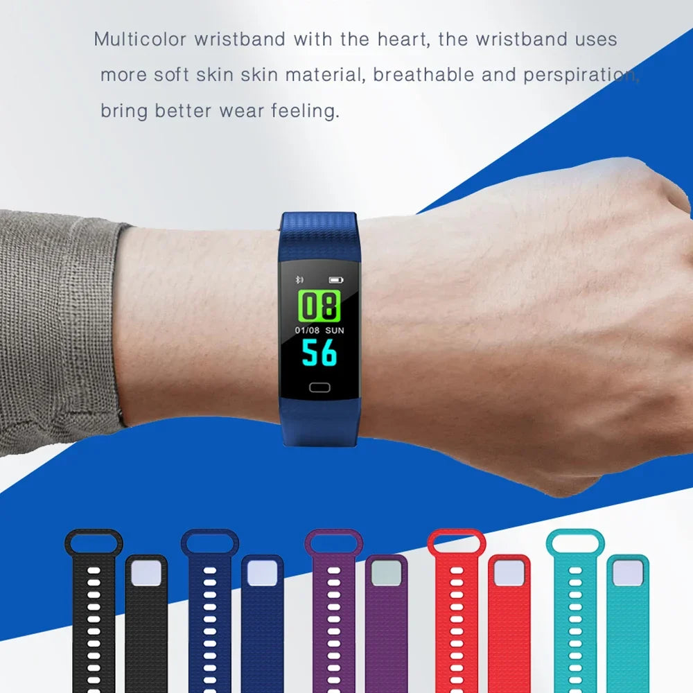Waterproof Fitness Tracker Band with Heart Rate Monitor