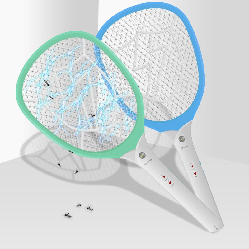 Rechargeable Electric Fly Swatter with 2200V Mesh Grid