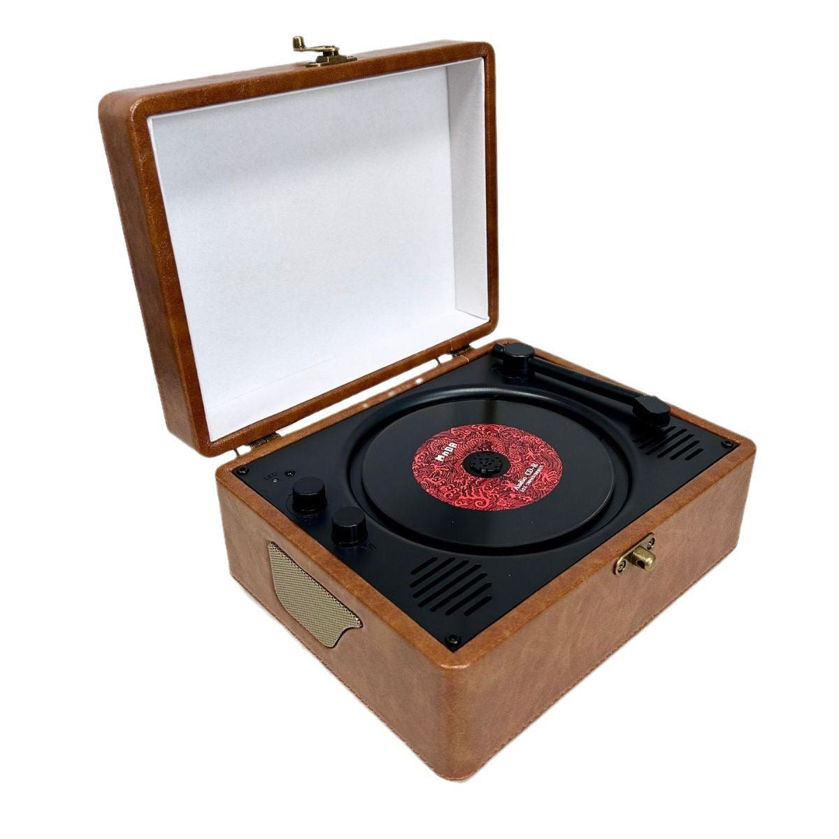 Retro CD Player with Bluetooth Speaker Suitcase Design