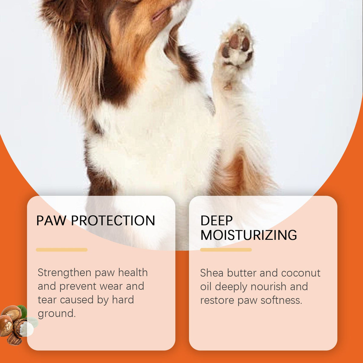 Dog Paw Balm for Dry, Cracked Pads and Nose Care 30g