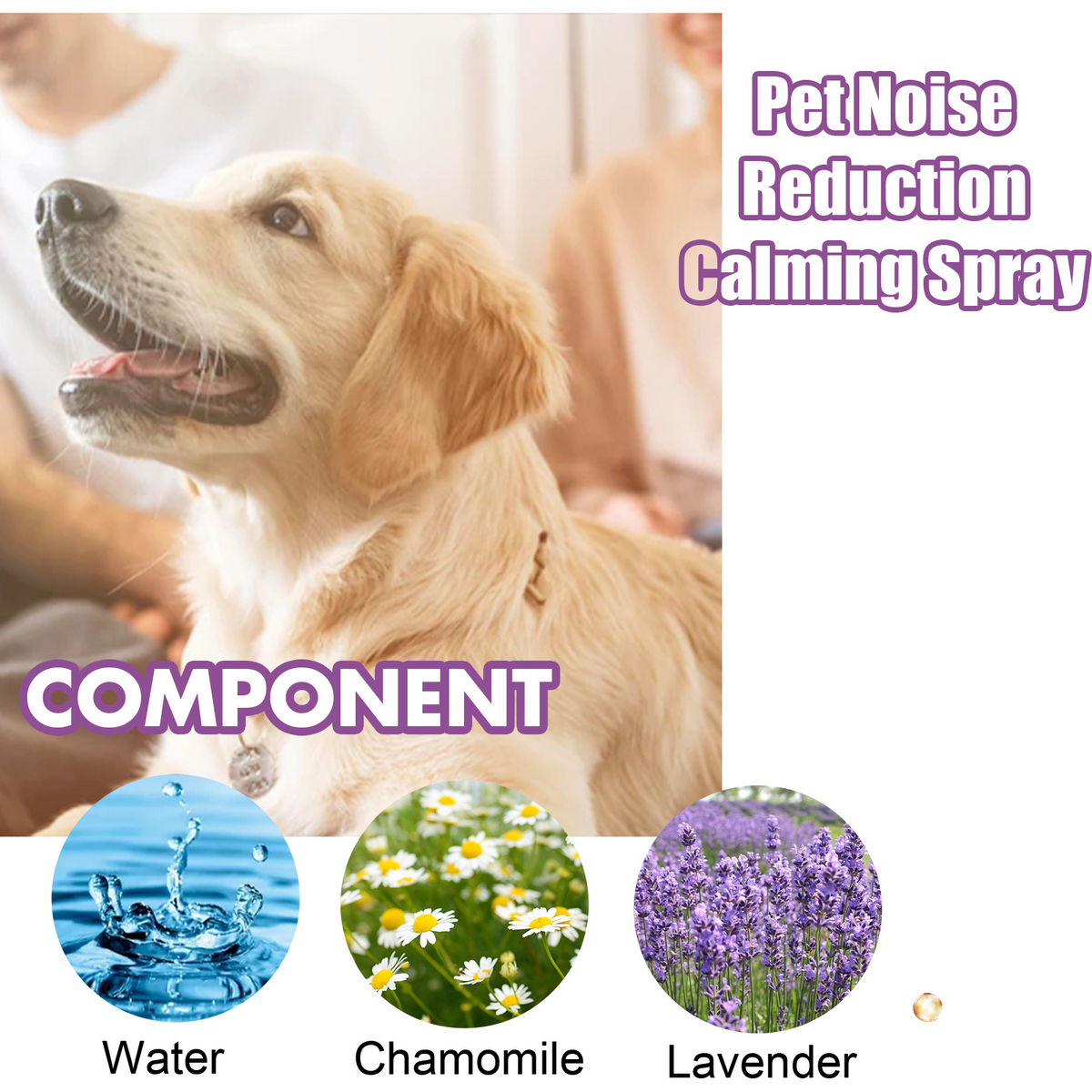 Pet Calming Spray for Barking, Stress & Travel Ease