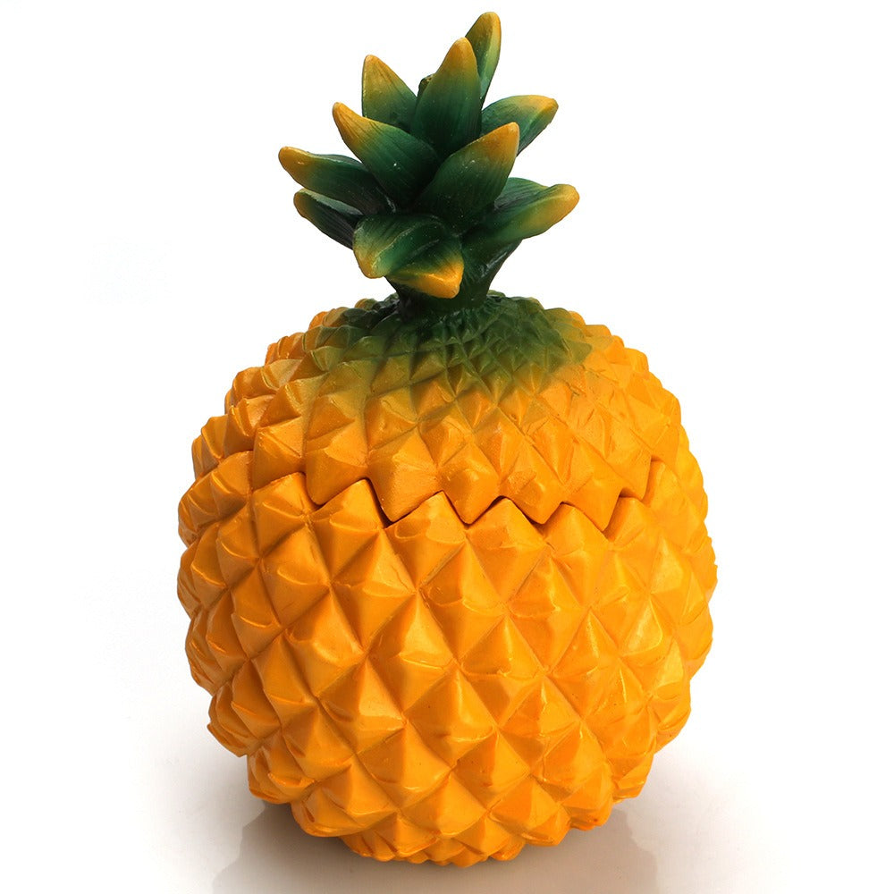 Pineapple Skull Storage Box for Dust-Protected Decor