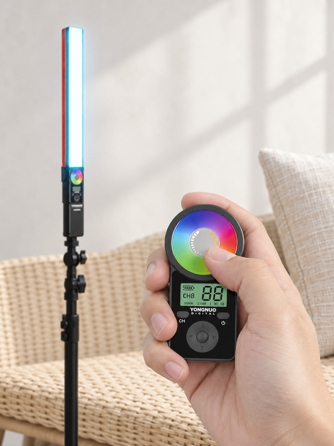 RGB Handheld LED Light Stick with Ten Creative Modes
