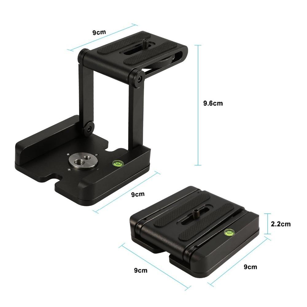 Z Tilt Tripod Head: Multi-Angle Folding Camera Mount