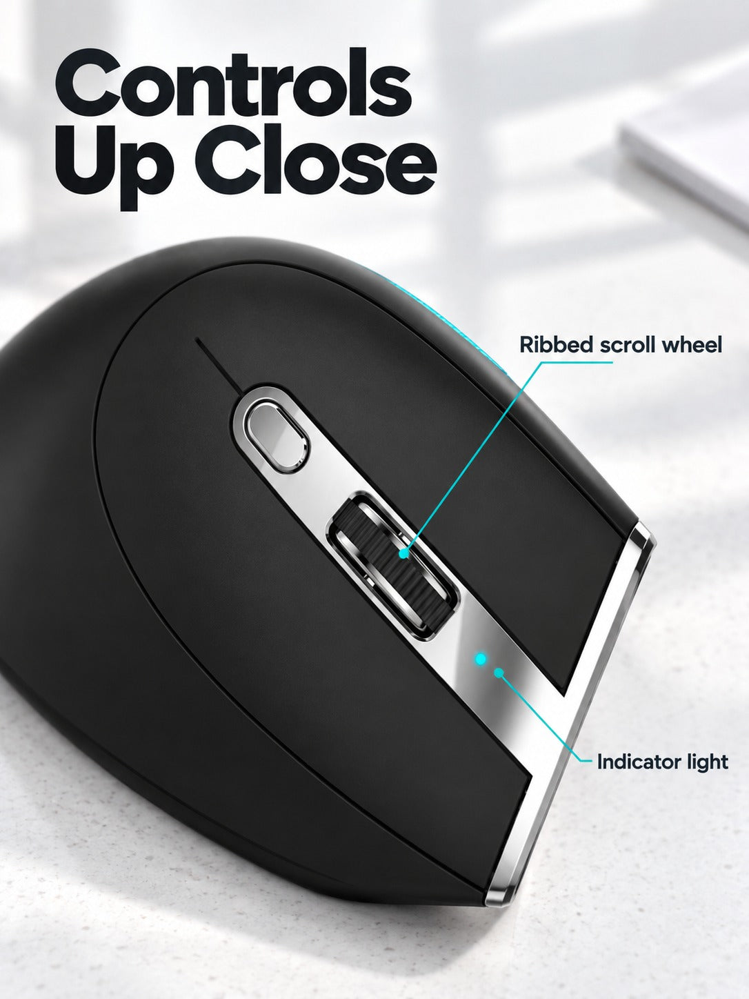 Vertical Ergonomic Mouse for Wrist-Neutral Office Comfort