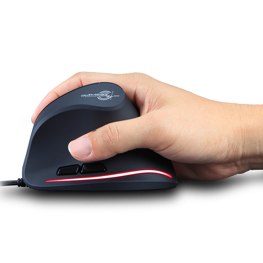 Vertical Ergonomic Wired Mouse for Wrist Strain Relief