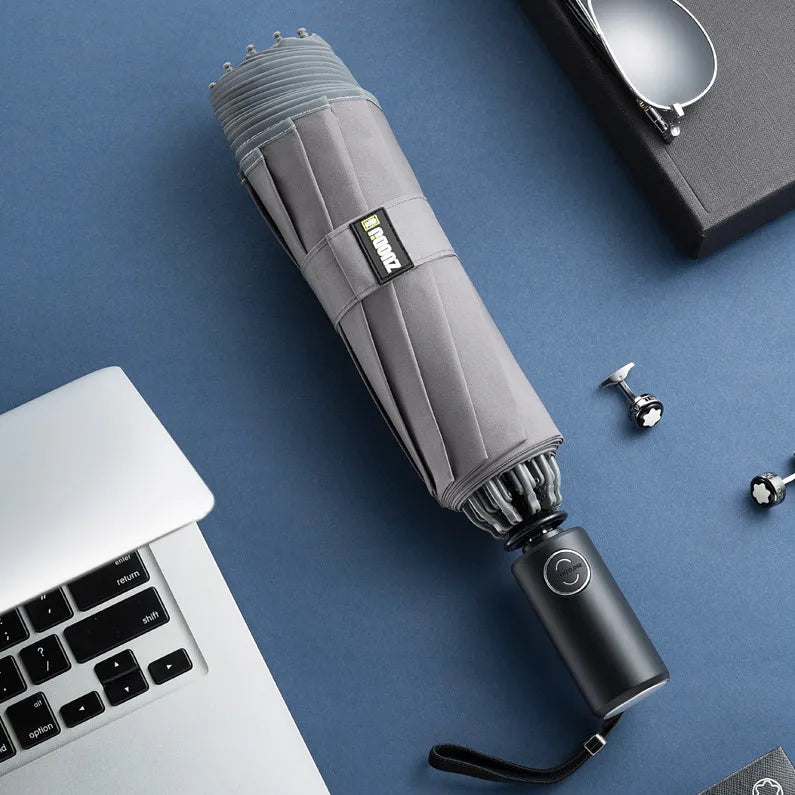 Men's Reverse Folding Automatic Umbrella with LED Light