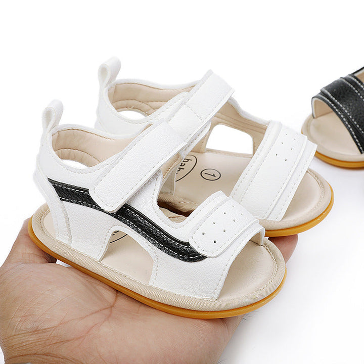 Baby Summer Sandals, Adjustable Grippy Textured Sole
