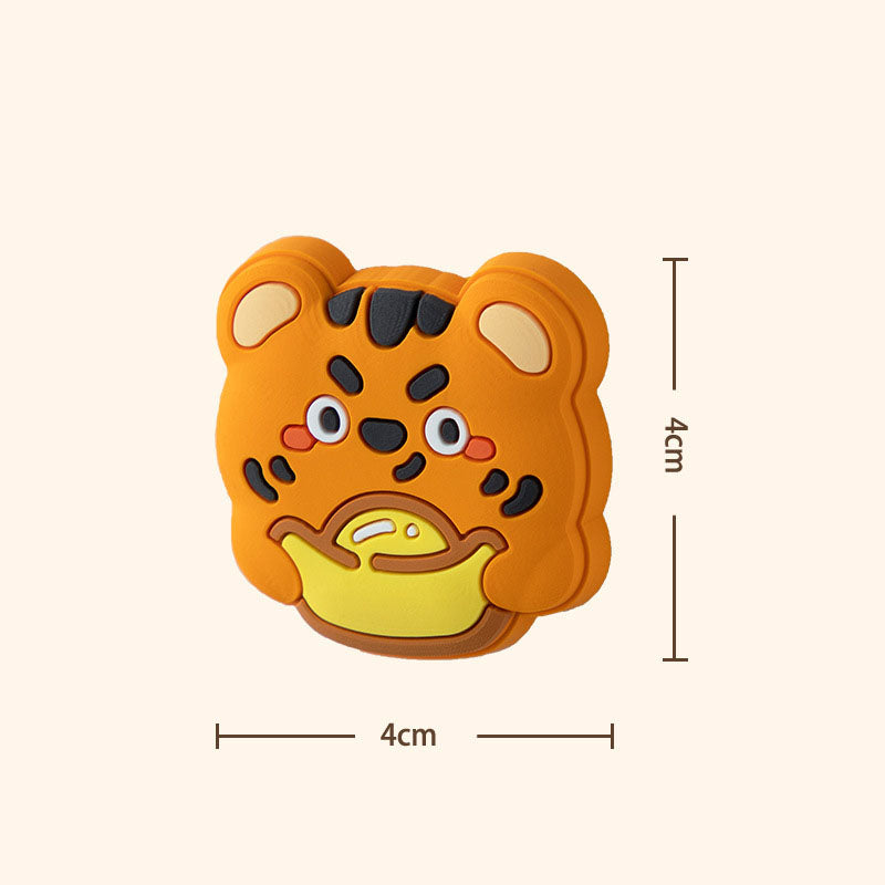 Silicone Door Handle Wall Bumper with Animal Designs