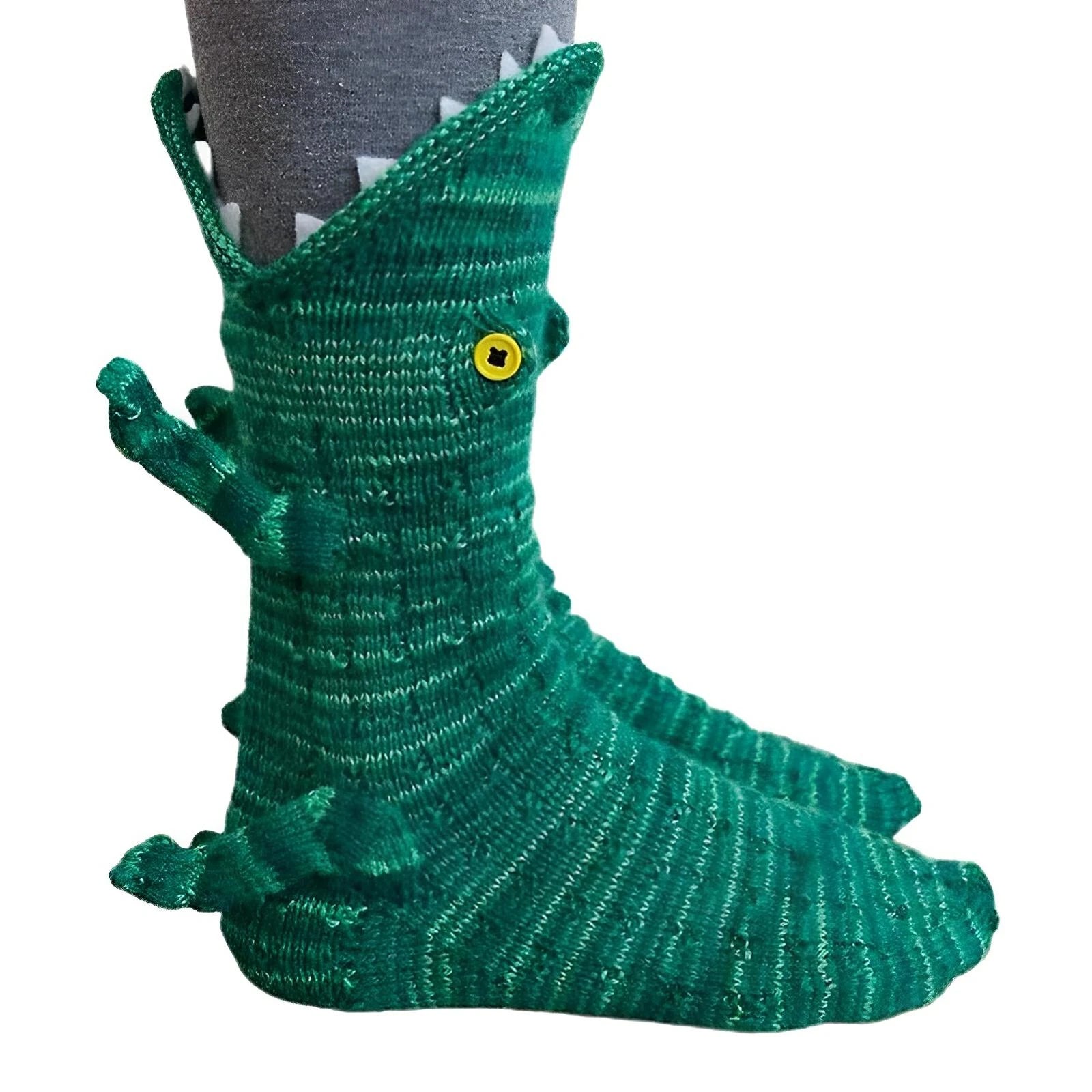 Crocodile knit socks - wanelo - store - roman