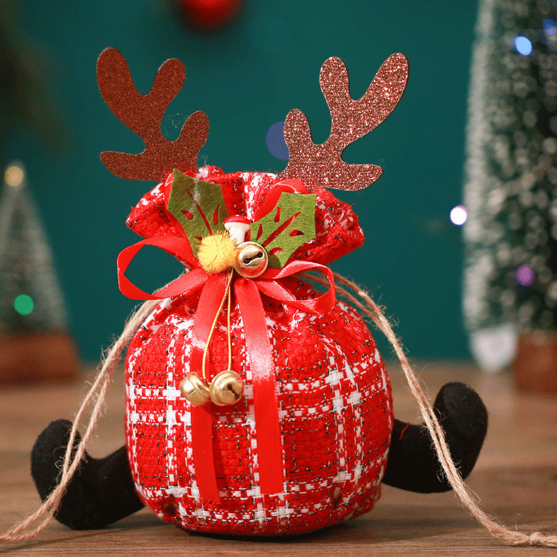 Christmas Reindeer Gift Bag for Small Holiday Presents