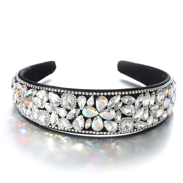 Rhinestone Headband for Vintage Glamour Party Styling