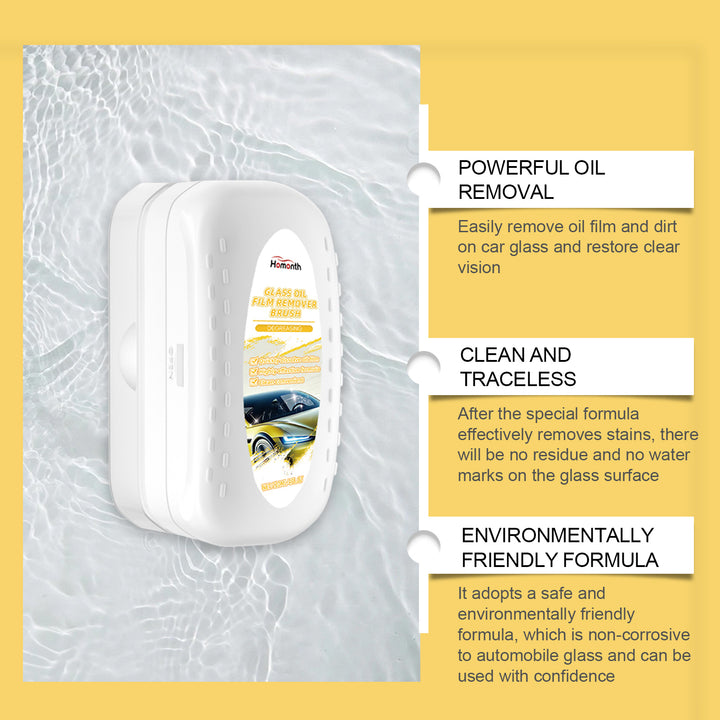Car Glass Degreaser Brush for Clear, Trace-Free Windows
