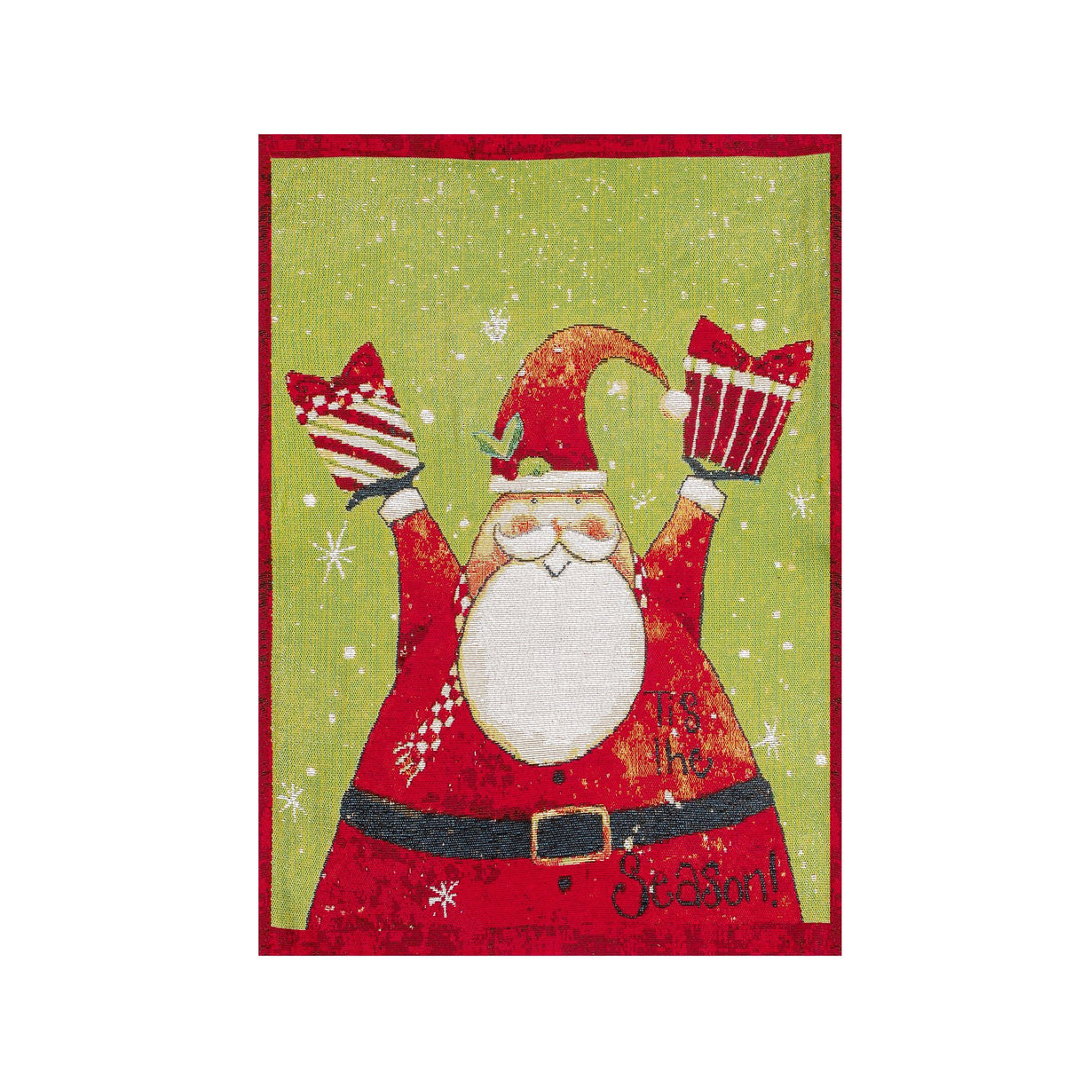 Christmas Chair Cushions — Red & Green Snowman Set