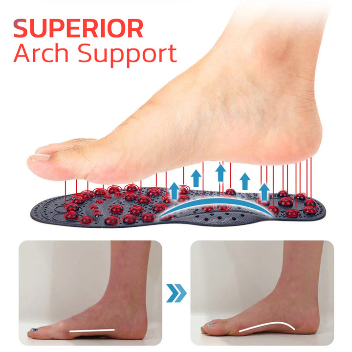 Acupressure Insoles for Arch Support and Foot Comfort