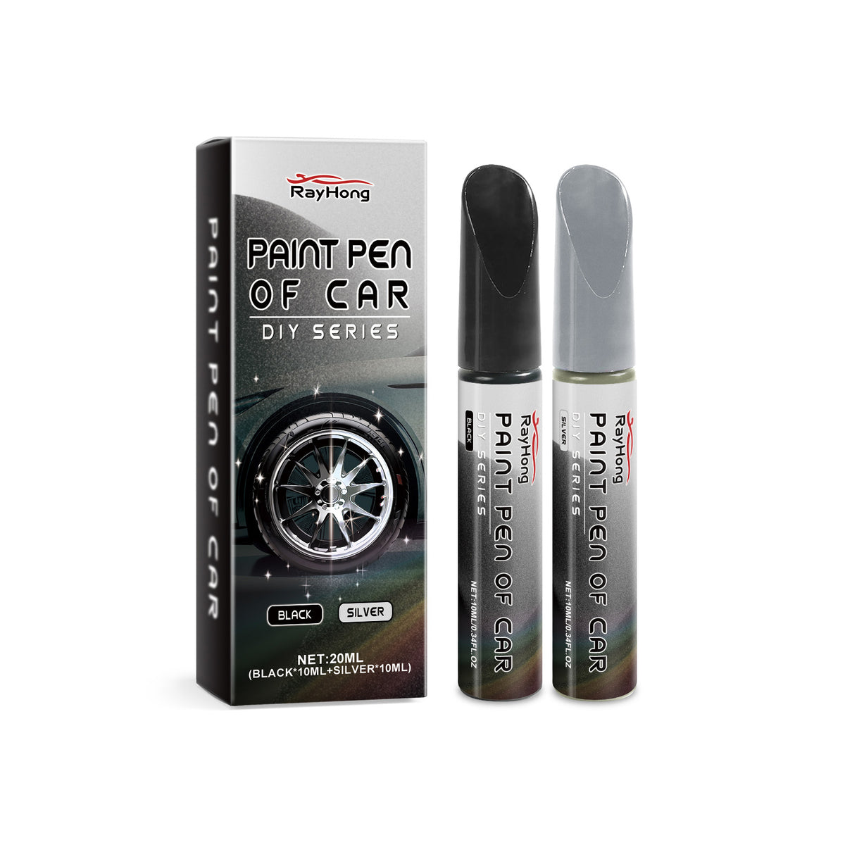 Car Scratch Repair Pen Set for Wheels & Minor Chips