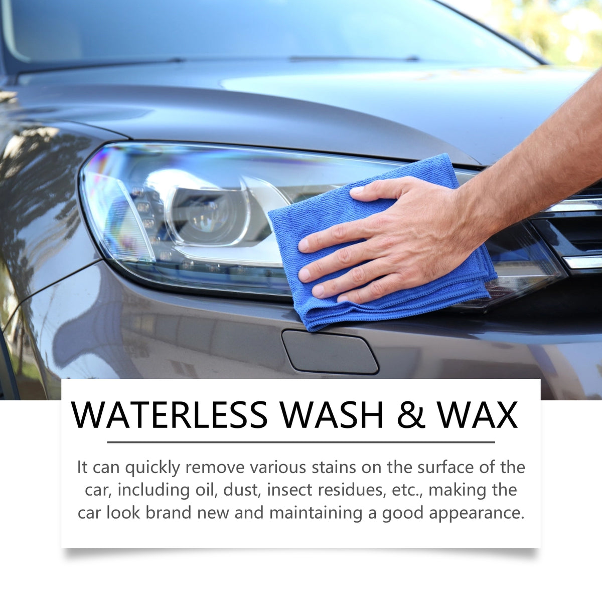 Waterless Car Wash Cleaner for Quick Shine & Protection