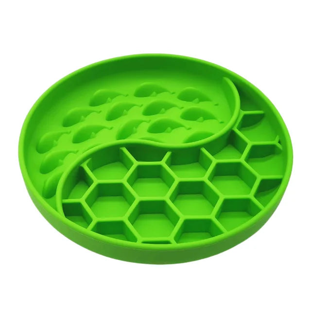 Silicone Slow Feeder Dog Bowl for Calmer Mealtimes