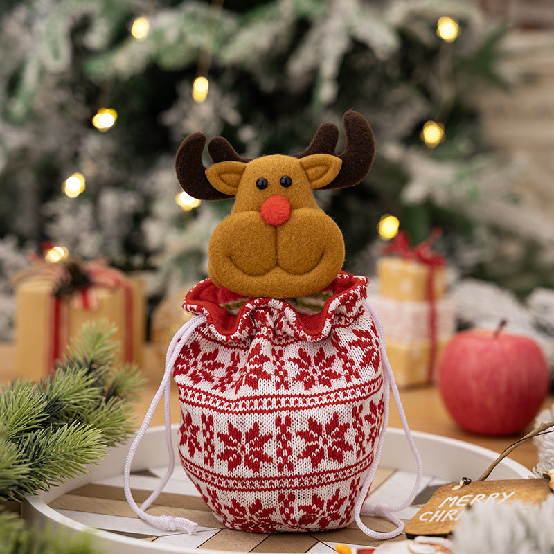 Christmas Knitted Gift Bags for Festive Small Gifts