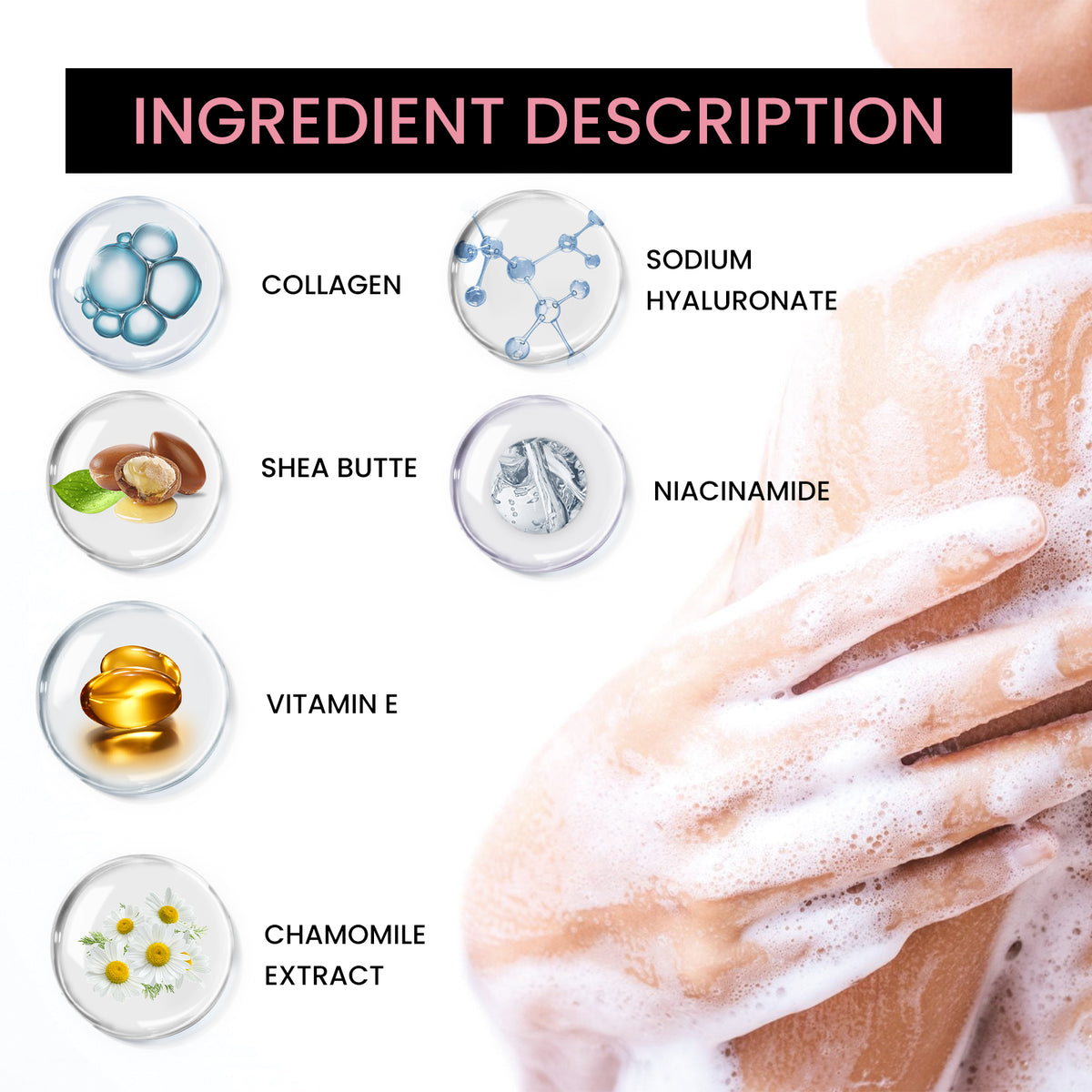 Brightening Body Soap with Niacinamide for Dark Spots
