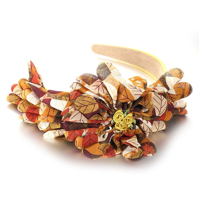 Oversized Floral Headband for Effortless Statement Style