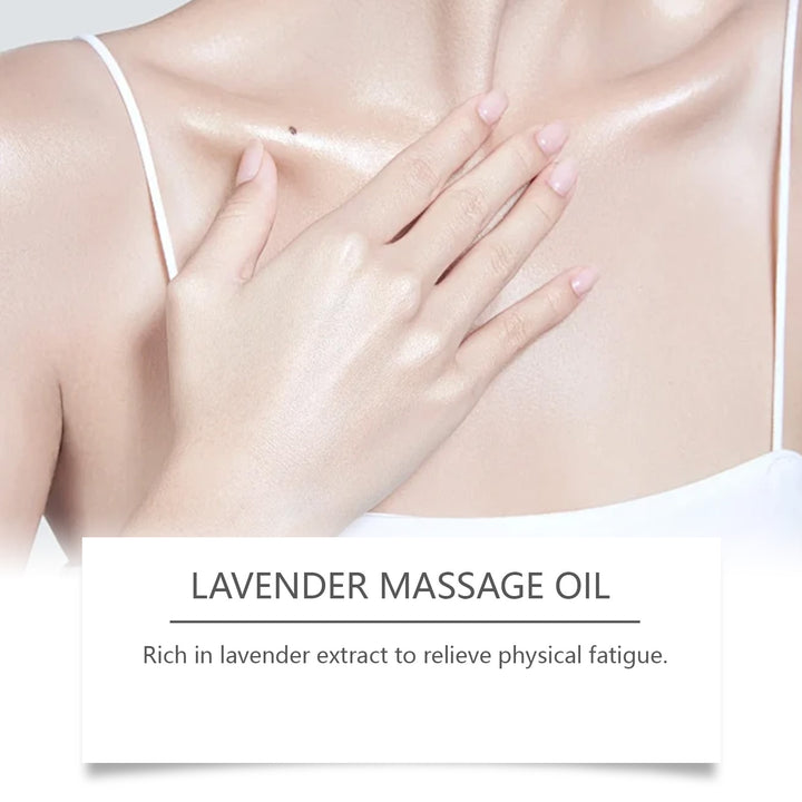 Lavender Aromatherapy Massage Oil — Relaxes Muscles & Calms