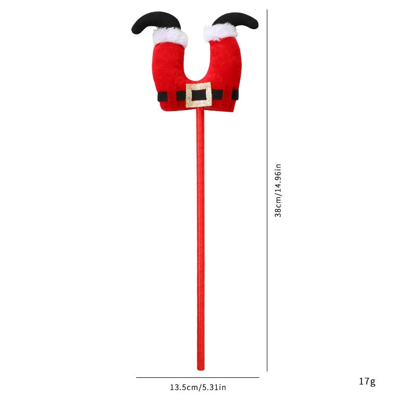Grinch & Santa Leg Christmas Tree Picks Set of 2