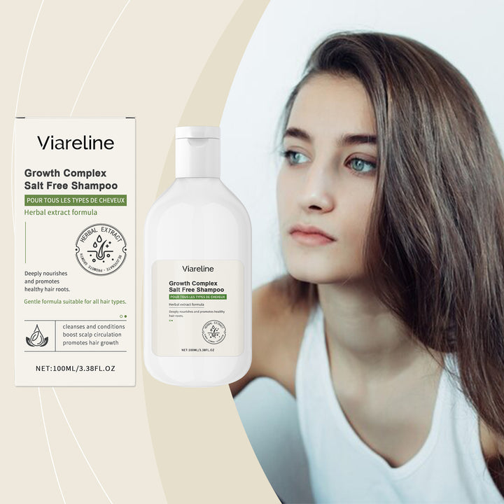Salt-Free Herbal Shampoo for Smoother-Looking Hair