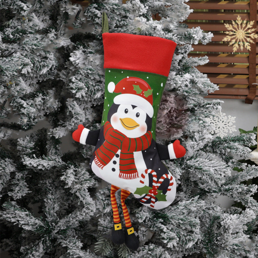 Christmas Stocking Set: 4 Festive Character Holders