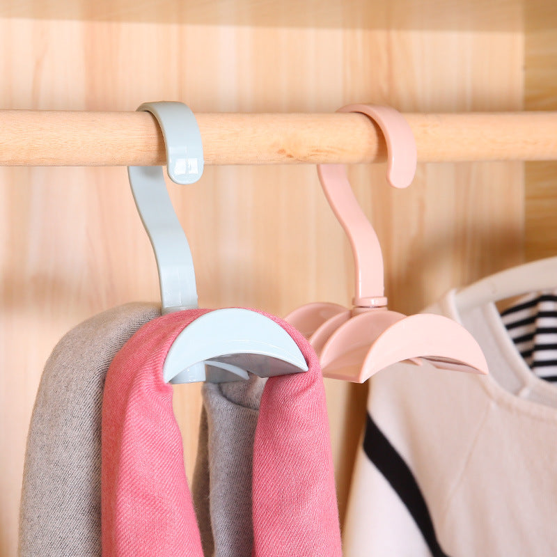 Rotatable Closet Rail Hook for Bags, Belts and Scarves