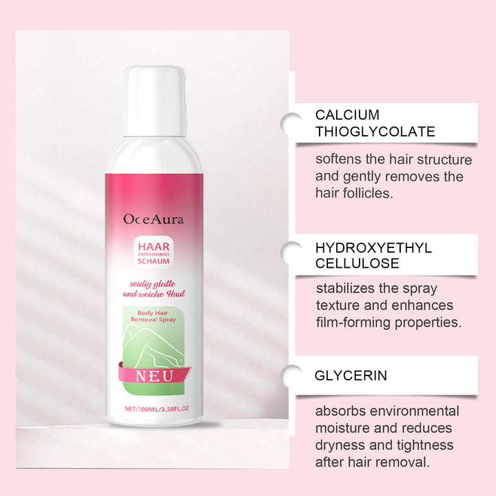 Body Hair Removal Spray for Silky, Smooth Body Skin