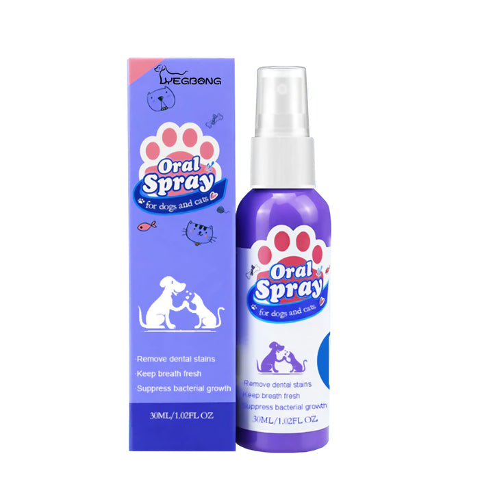 Pet Dental Spray for Dogs & Cats, Fresh Breath Care