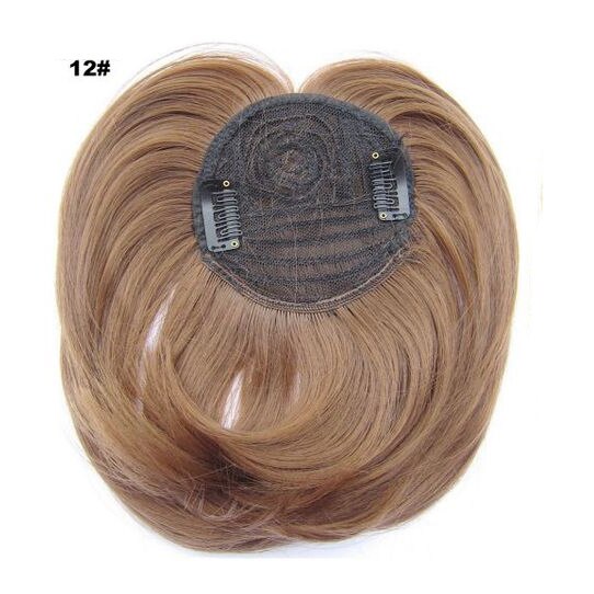Clip In Bangs Synthetic — Blunt Fringe Hairpiece in 9+