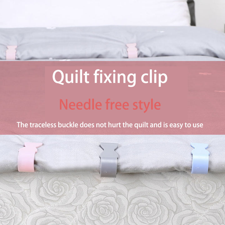 Needle-Free Quilt Clips That Keep Duvets in Place