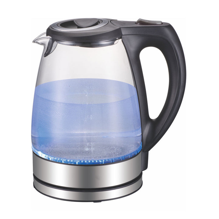 Borosilicate Glass Electric Kettle with LED Light, 2L