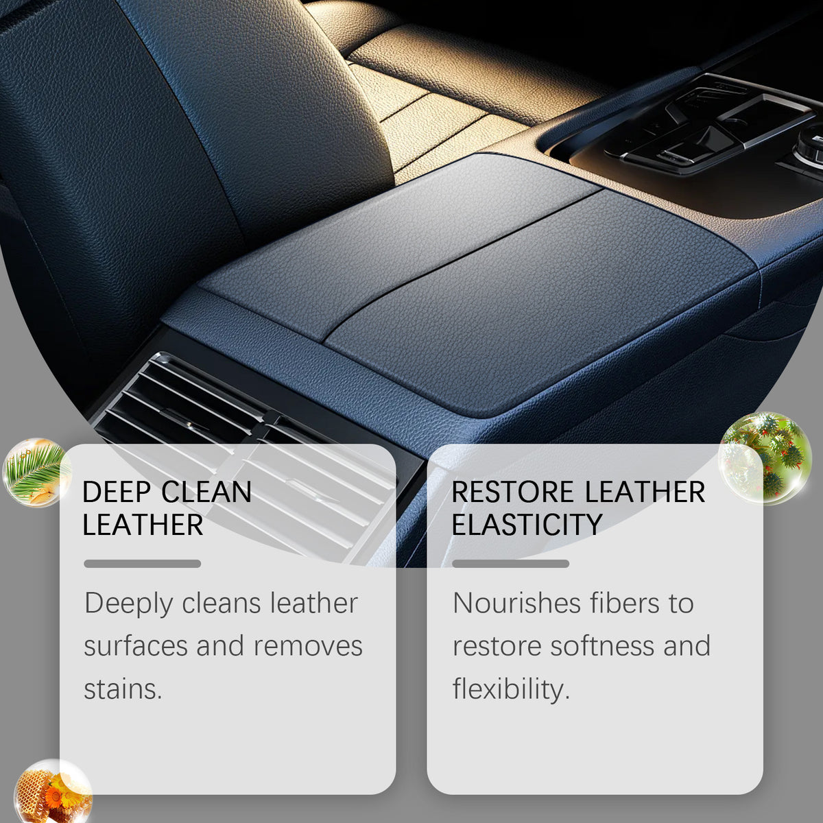 Car Leather Cleaner & Conditioner | Homonth Care Cream