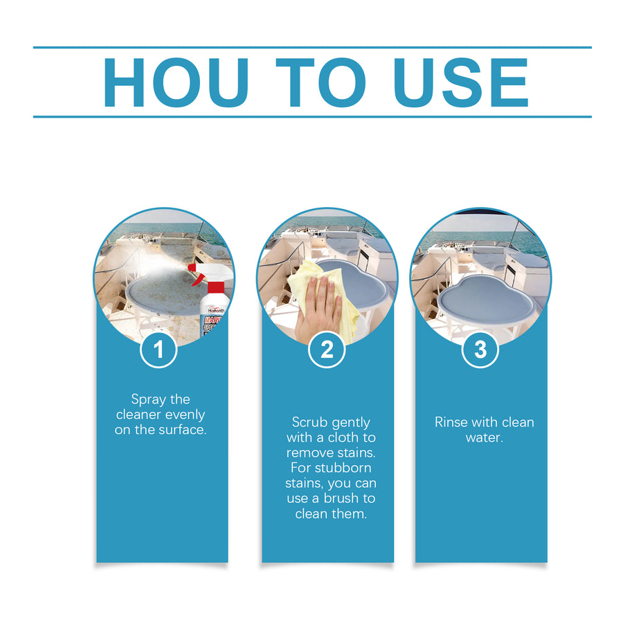 Marine Foam Hull Cleaner — Oxide & Stain Remover Spray