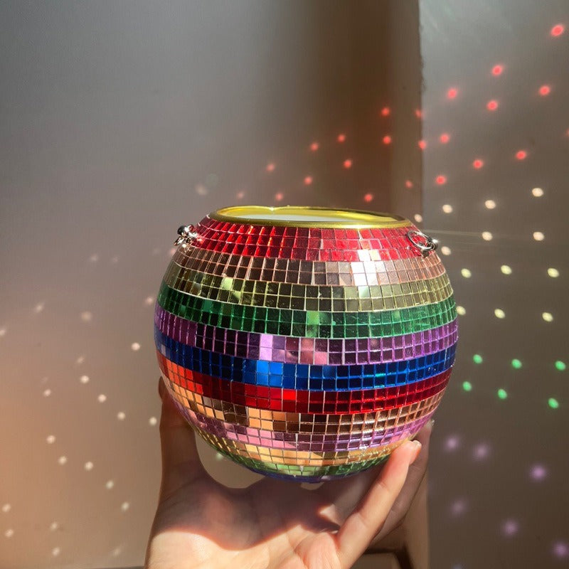 Disco Ball Planter Hanging Mirror Basket for Plants