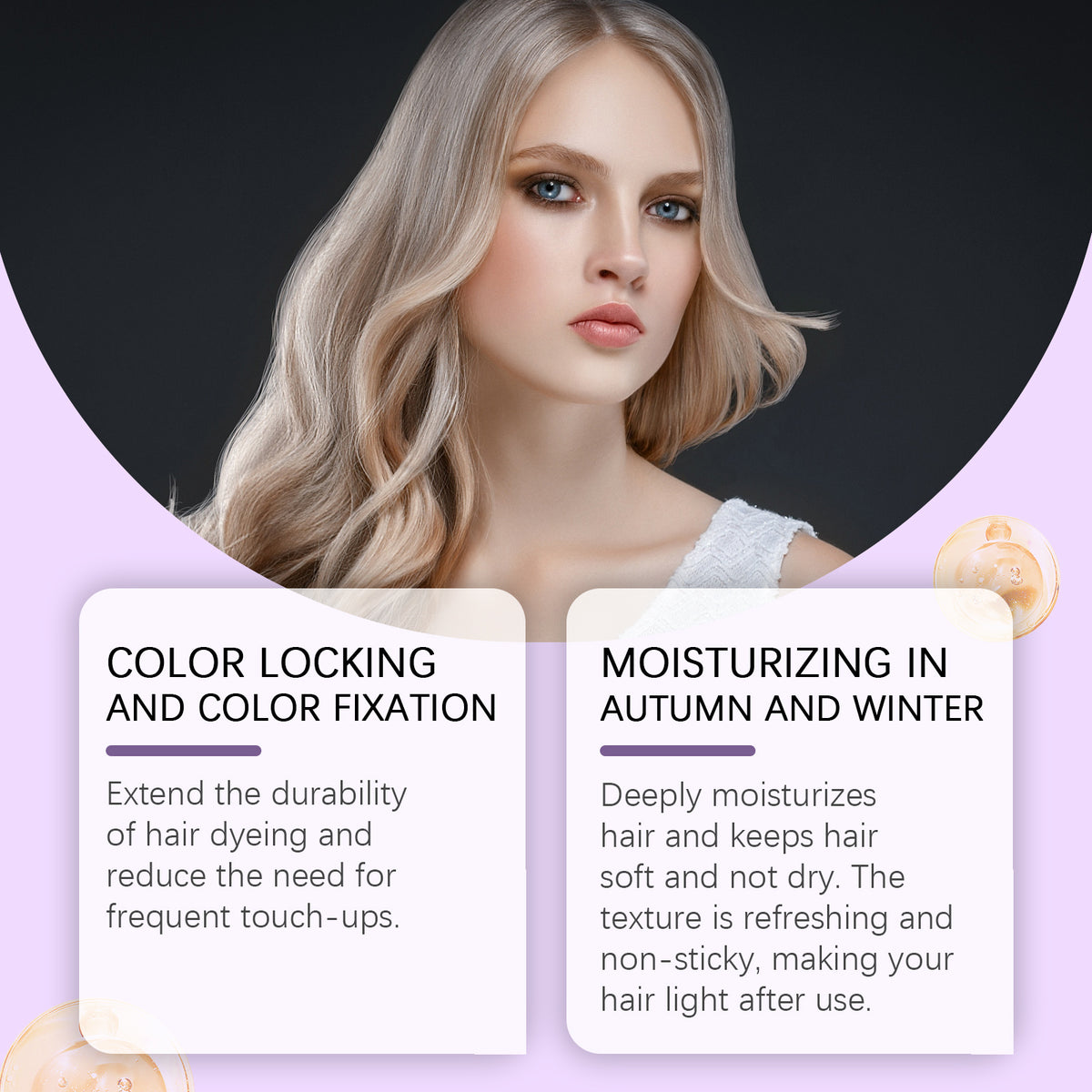 Purple Hair Oil for Blonde Hair Moisture and Frizz