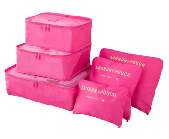 Waterproof Packing Cubes Set with Double Zipper for Travel