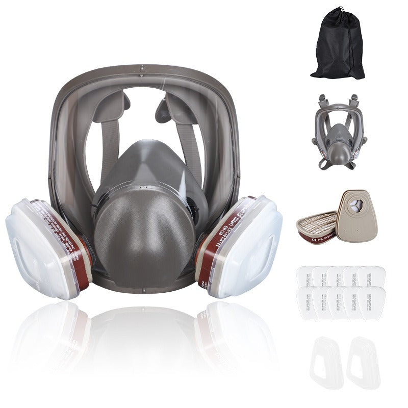 Full‑Face Respirator for Spray Painting — P100 Protection