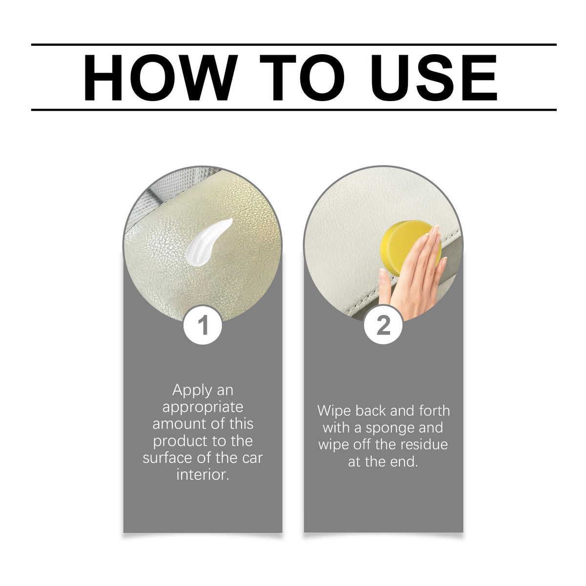 Car Interior Cleaning Cream for Leather Seat Care